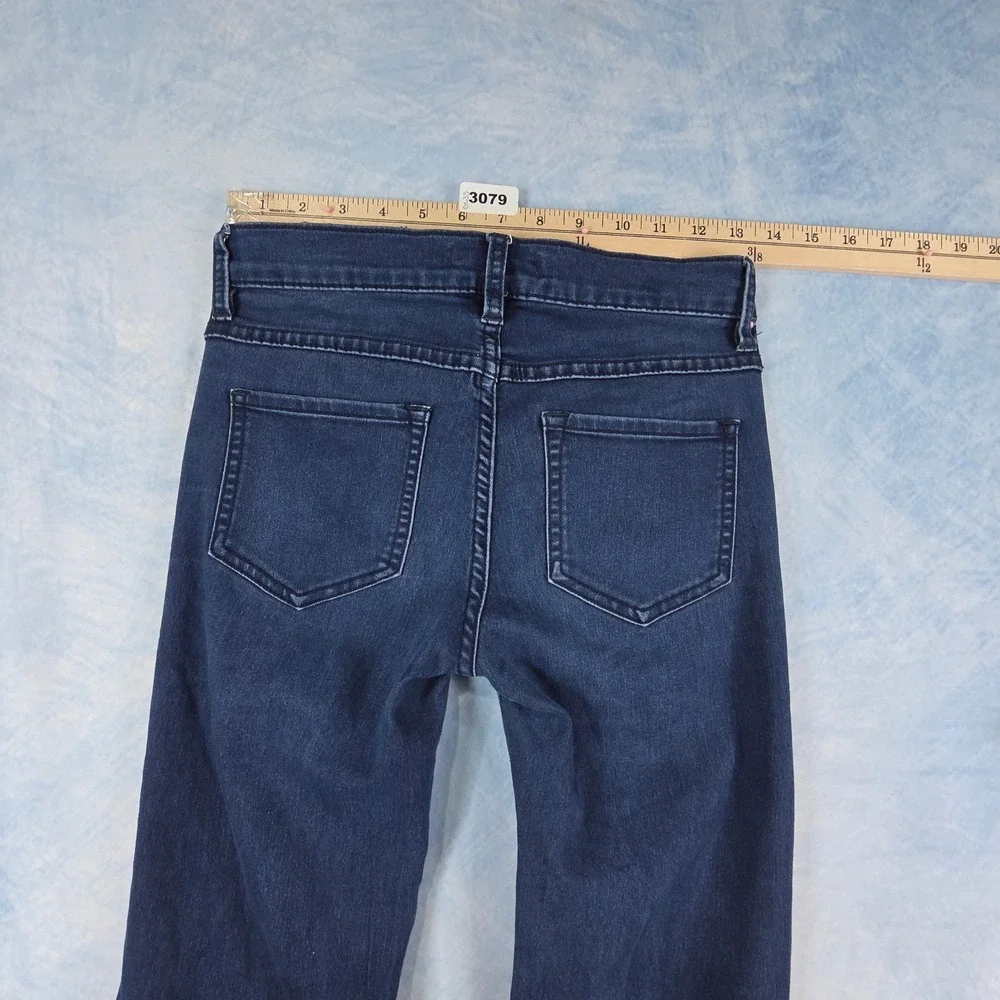 Free People Flare Jeans Dark Wash Indigo Denim Women Size 25 6185-16515125